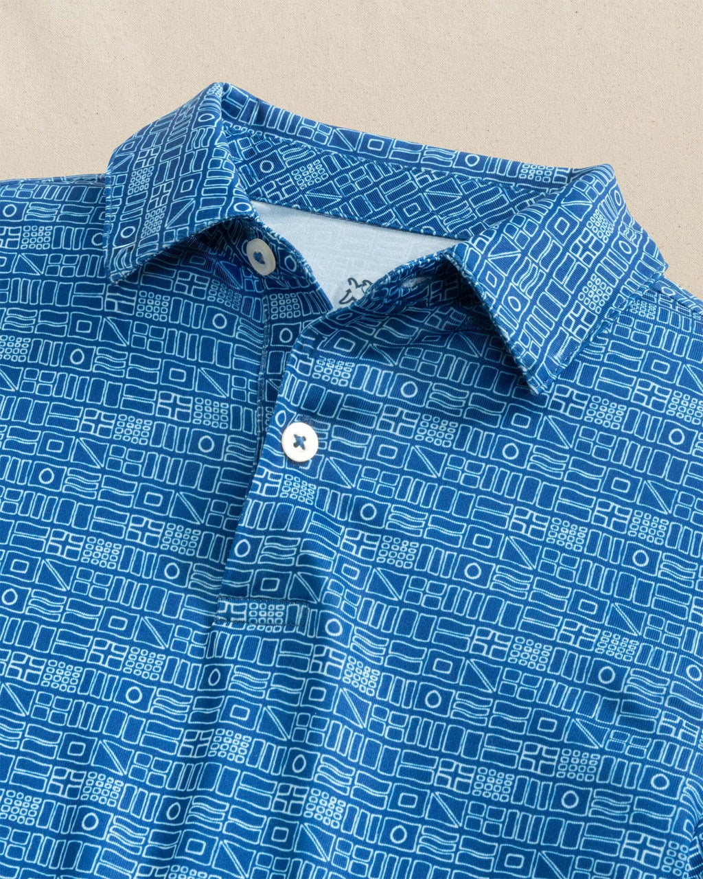 Boys Driver Nautical Flags Printed Performance Polo