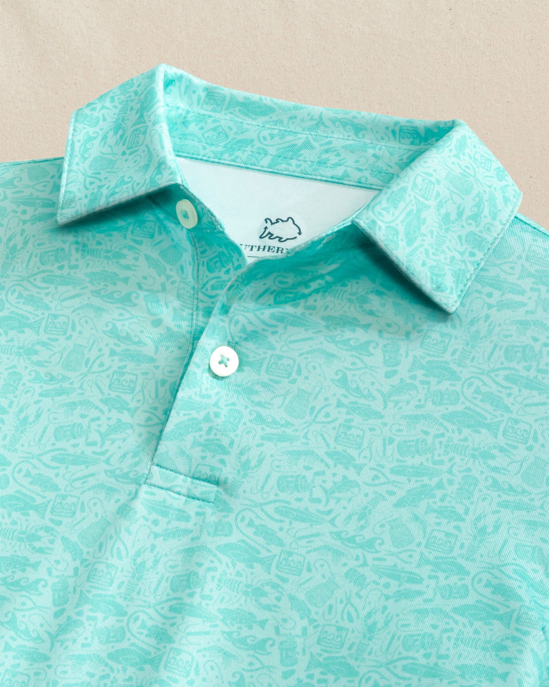 Boys Driver Seawatch Printed Performance Polo